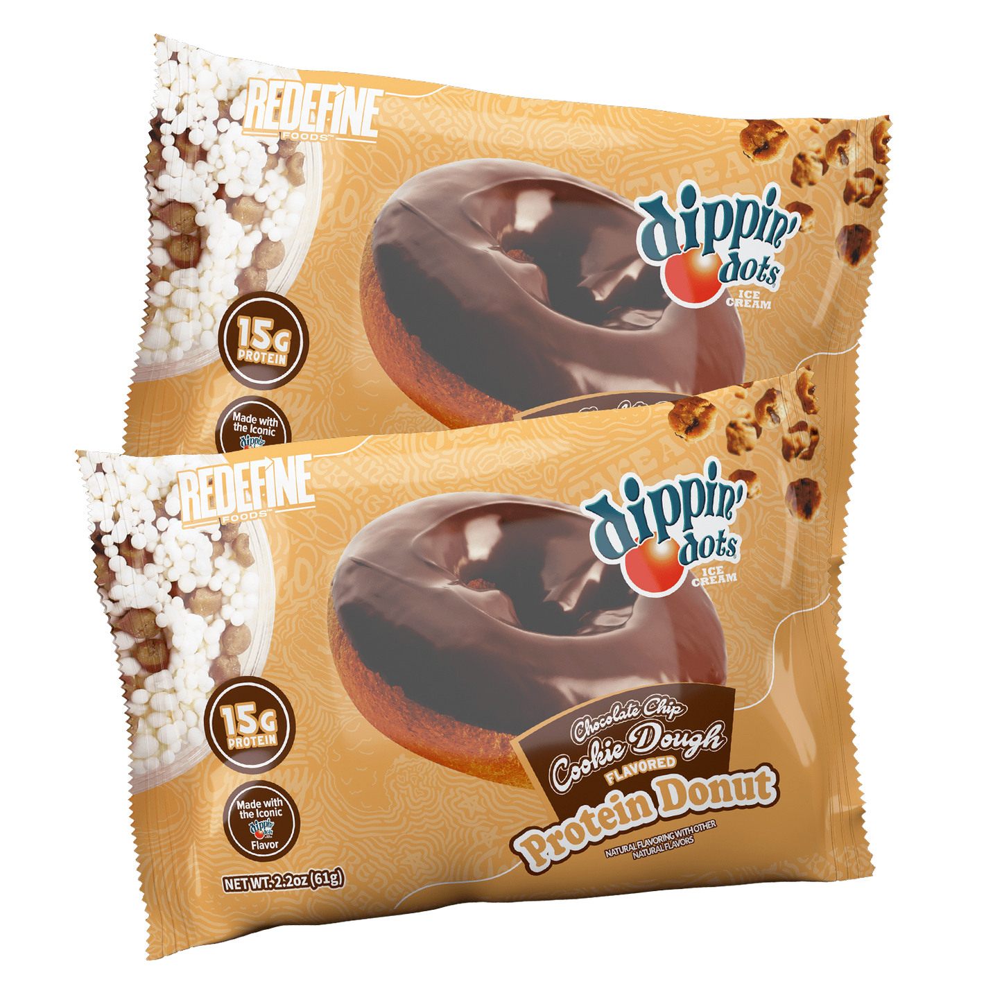 Dippin' Dots® Chocolate Chip Cookie Dough Protein Donut