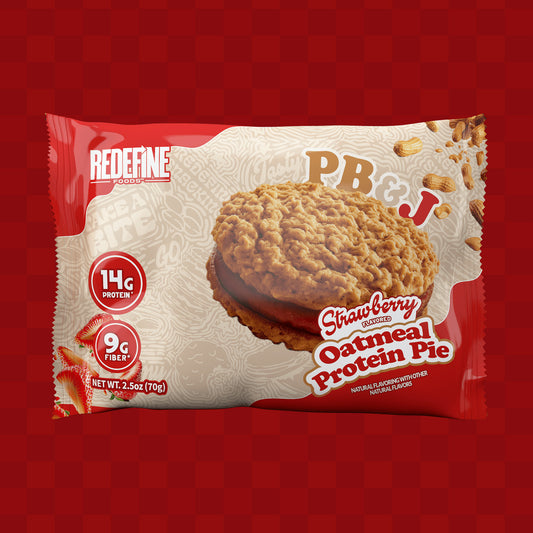 Peanut Butter & Jelly Oatmeal Protein Pie