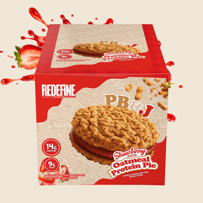 Peanut Butter & Jelly Oatmeal Protein Pie