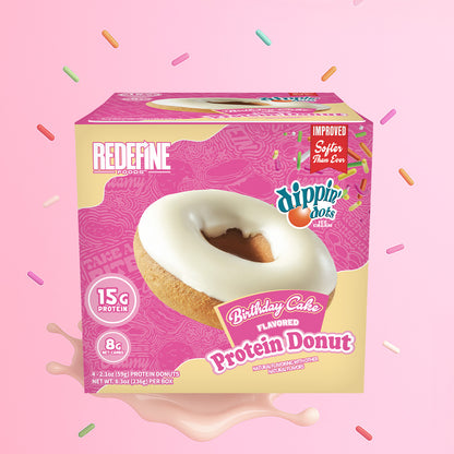 Dippin' Dots® Birthday Cake Protein Donut