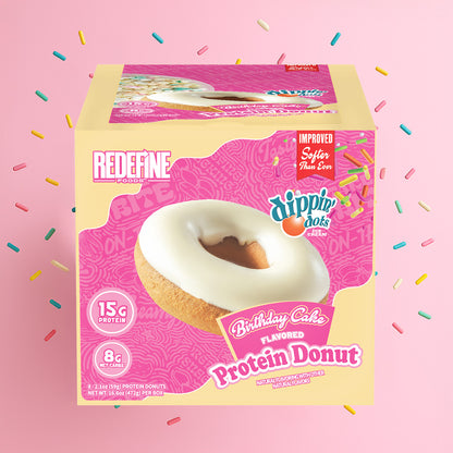 Dippin' Dots® Birthday Cake Protein Donut