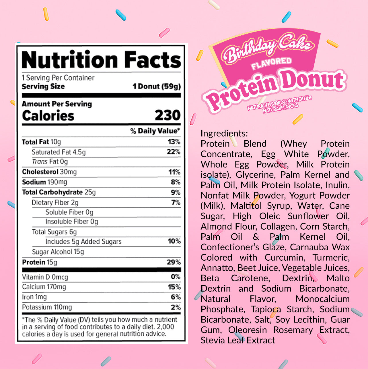 Dippin' Dots® Birthday Cake Protein Donut