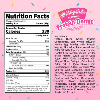 Dippin' Dots® Birthday Cake Protein Donut