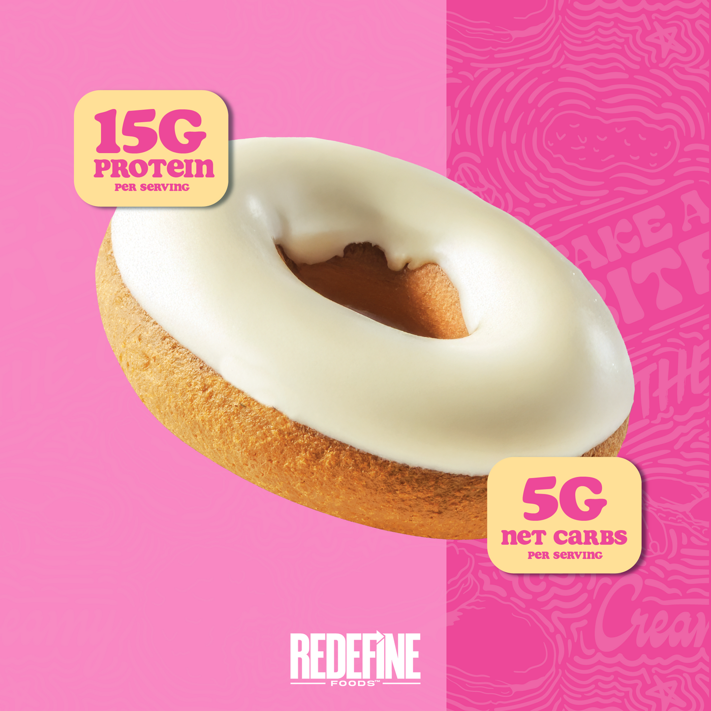 Dippin' Dots® Birthday Cake Protein Donut