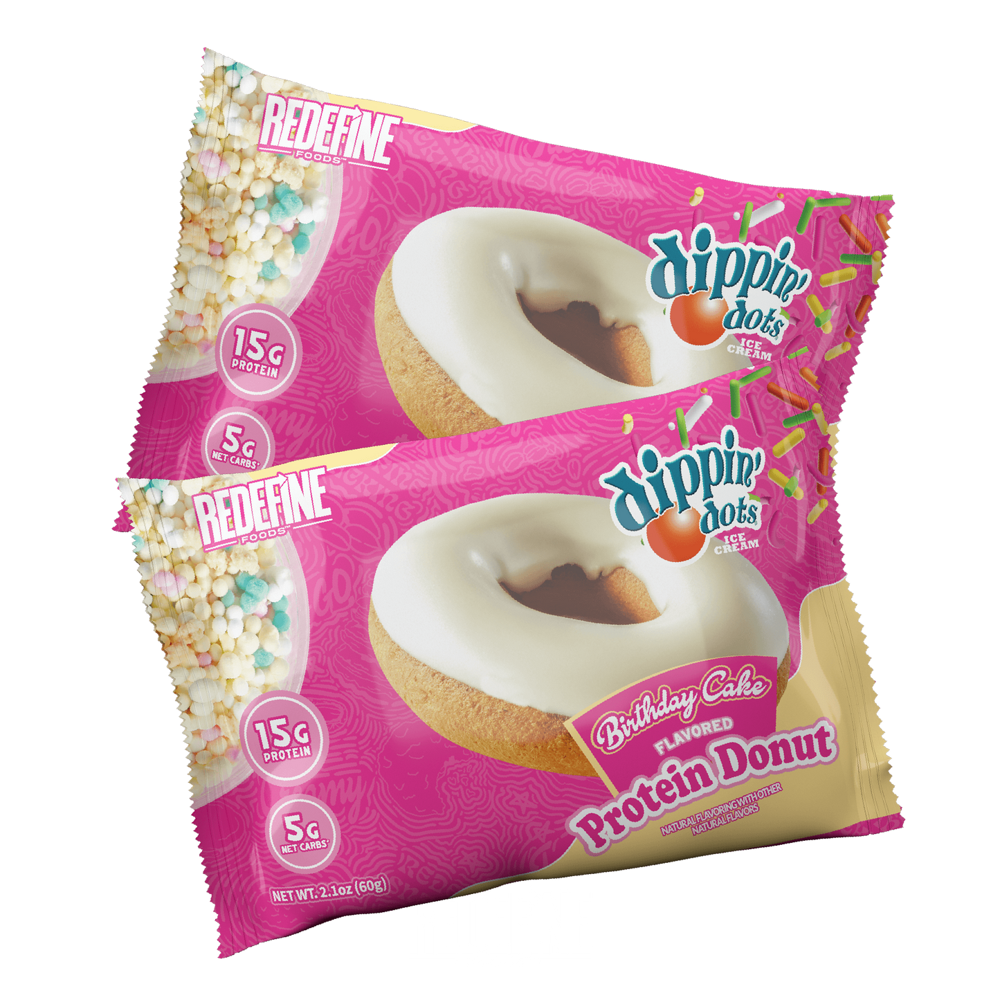 Dippin' Dots® Birthday Cake Protein Donut