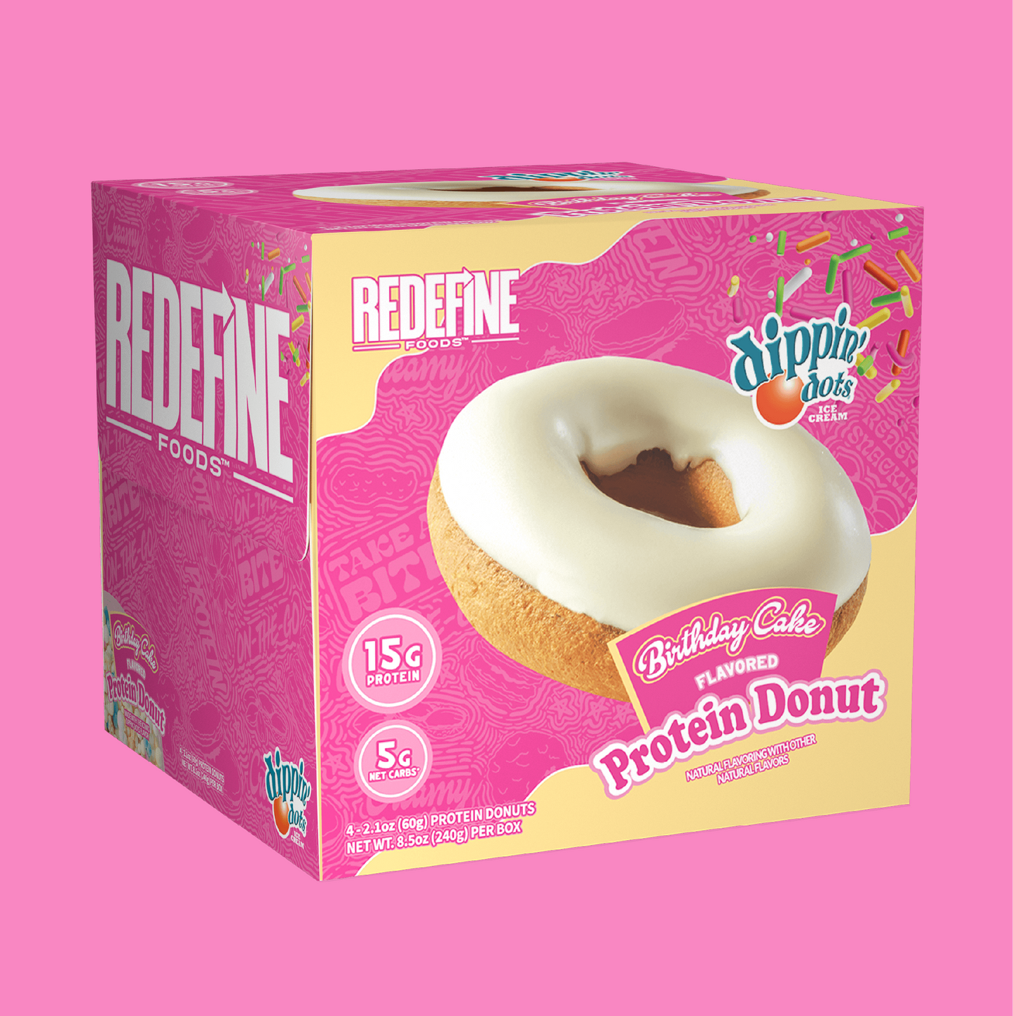 Dippin' Dots® Birthday Cake Protein Donut