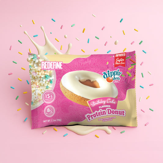 Dippin' Dots® Birthday Cake Protein Donut