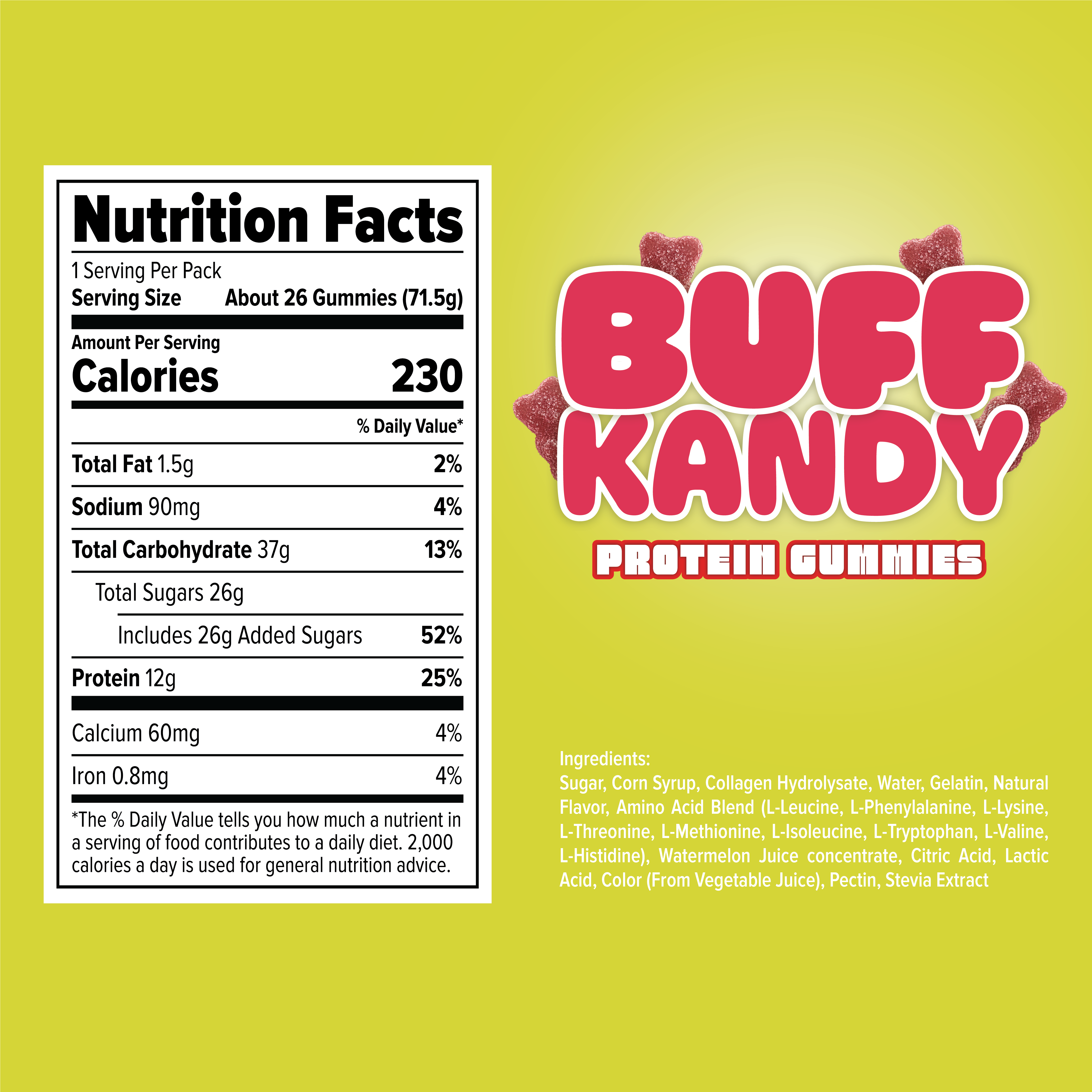 Buff Kandy Protein Gummies - Hover