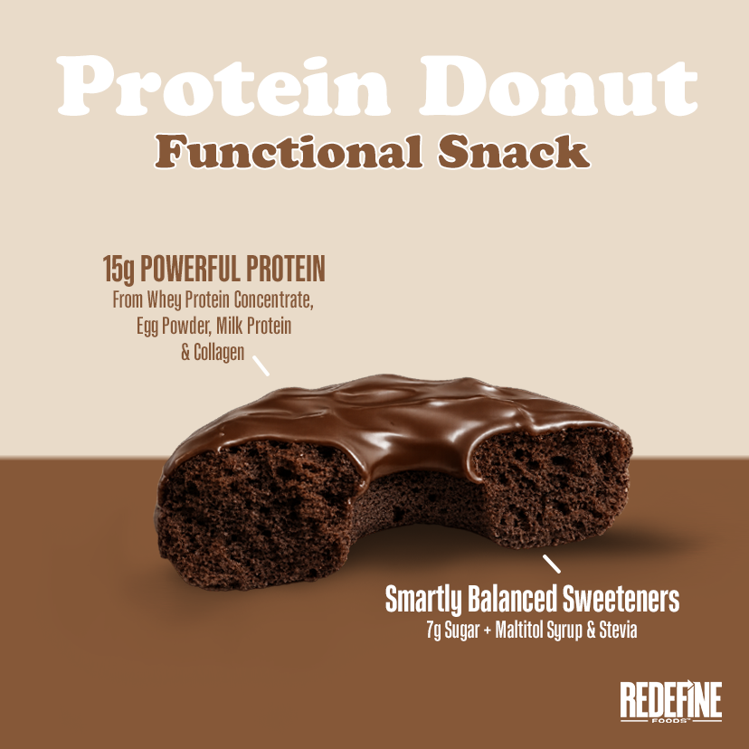 Chocolate Protein Donut - Hover