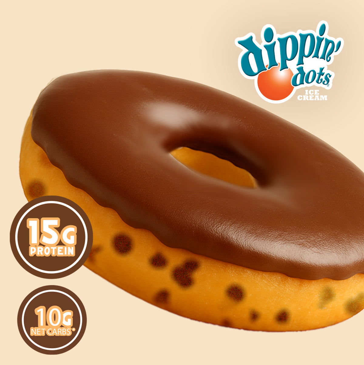 Donut Add Dippin' Dots® Chocolate Chip Cookie Dough Protein Donut – Redefine Foods