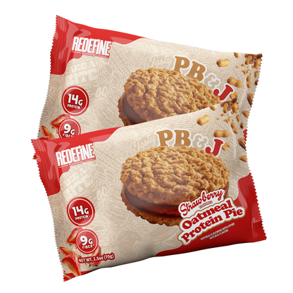 Peanut Butter & Jelly Oatmeal Protein Pie