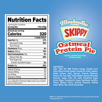 Oatmeal Protein Pie, SKIPPY® Marshmallow