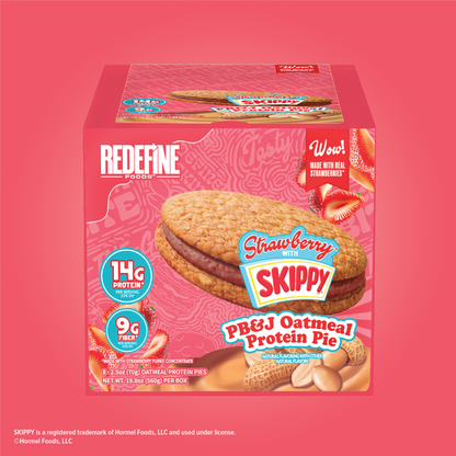 Skippy Redefine Foods Skippy Strawberry Peanut Butter & Jelly Oatmeal Protein Pie — product image