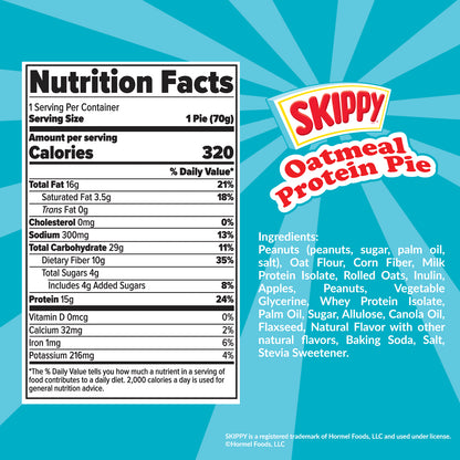 Oatmeal Protein Pie, Skippy Peanut Butter